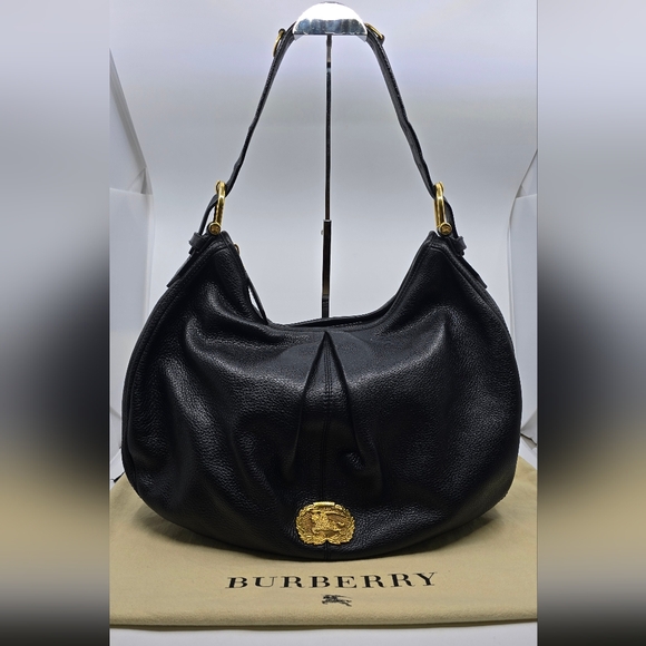 Burberry Handbags - Burberry Prorsum Pebbled Leather Hobo Bag